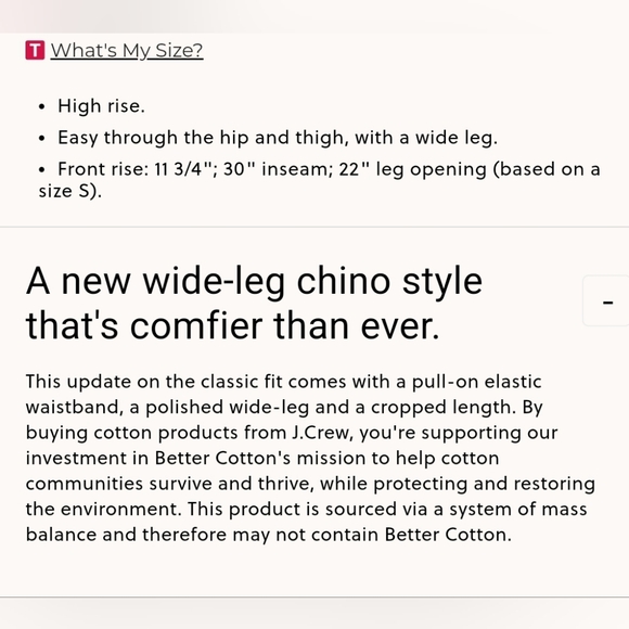 J.Crew Tall Astrid Chino Pant Natural NWT Size XST - Picture 15 of 16